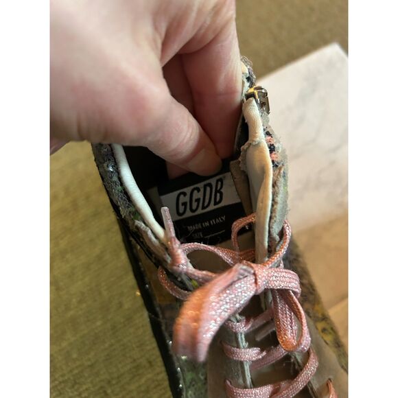 Golden Goose Slide Sneaker Multicolor All Over Sequins G34WS595.A1406 Sz 38 - Picture 10 of 14